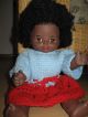 Alte Schwarze Puppe Dunkelhäutig Farbig Mit Schlafaugen Gemarkt Afro Rasta Puppen & Zubehör Bild 5