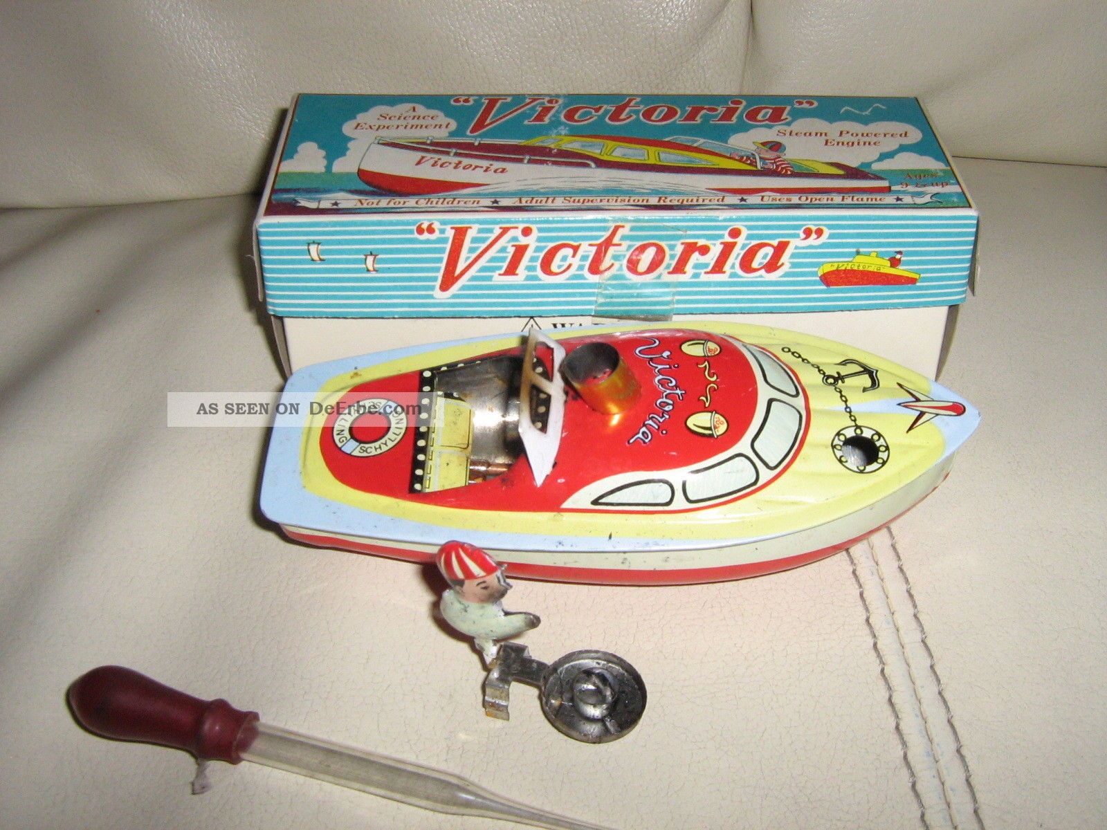 Freak Scene Knatterboot – Klassisches Blechspielboot Mit Dampfantrieb, Nostalgisches Spielzeug