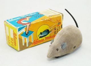 Schuco 922 Mikifex Uhrwerk Maus Ovp (ab 1946) / Clockwork Mouse Boxed Germany Bild