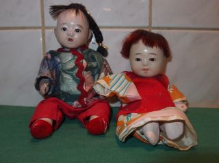 Alte Japanische Babypuppen Osuwari Ningyo Bild