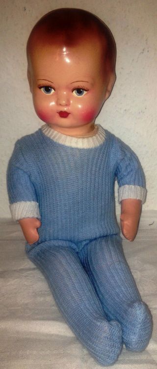 Alte Puppe Mit Strohgestopftem Körper Ca.  40 Cm Bild