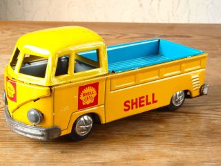 Shell Vw Bus T1 Pritsche Mit Friktion Endoh Japan Blechspielzeug 60er Bild