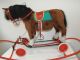 Steiff Reit - Pony Mit Stahlrohrwiege Um 1968 - Art.  - Nr.  3703 - 60 - 60 Cm Antikspielzeug Bild 1