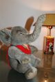 Großer Steiff Elefant Jumbo Knopf,  Schild Und Fahne Tiere Bild 2