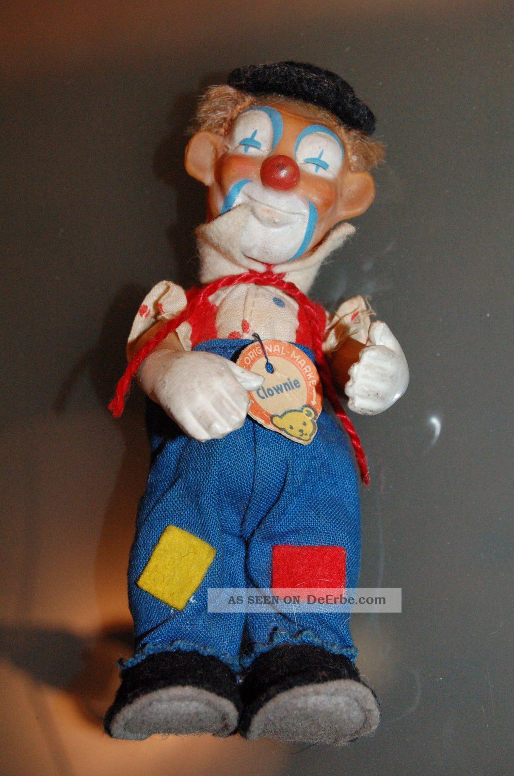 Steiff Clownie Clown 50er/60er Jahre Mit Schild Tiere Bild