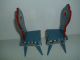 2 Hübsche Alte Stühle Für Größere Puppenstube/bauernstube Puppen - Möbeln Original, gefertigt vor 1970 Bild 2