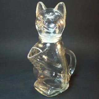 Wmf Glas Kanne In Katzen Form • Nuss Spender • Gemarkt • Um 1960 Bild