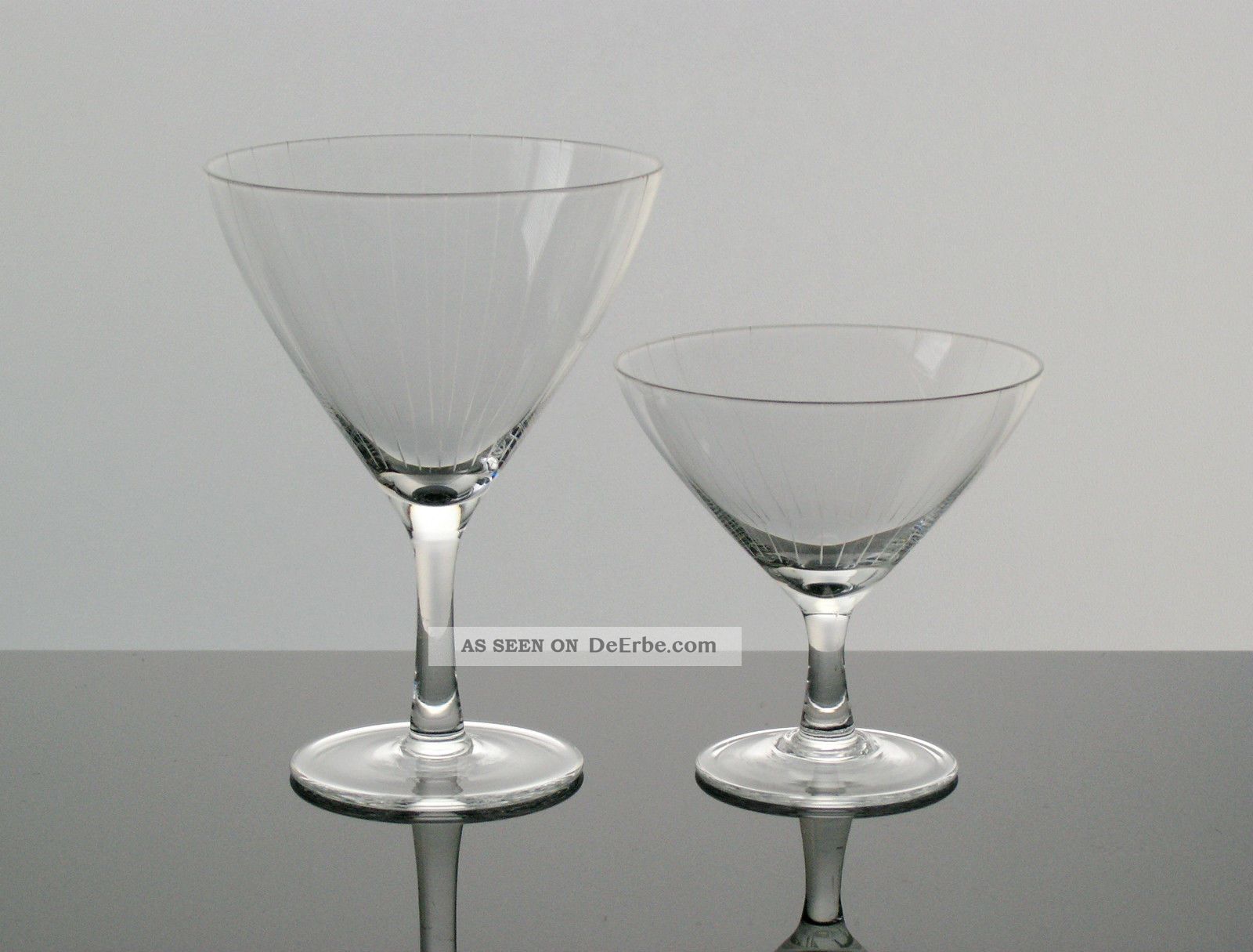 Wilhelm Braun - Feldweg 2x Hirschberg Trinkglas 