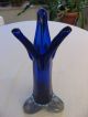 Außergewönliche Blaue Vase Im Murano - Stil Dekorglas Bild 1
