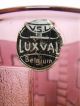 Art Deco Luxval Val Saint Lambert Vase Bordeaux Glas Kristall Vsl Modell Marceau Sammlerglas Bild 4