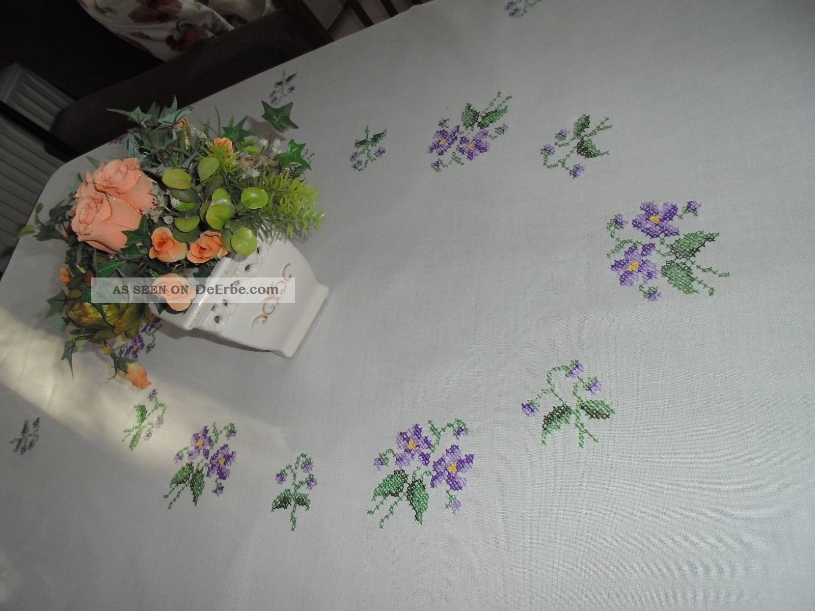 Personalisiertes Kinder-Tischtuch Aus Stoff – 30x45 Cm, Waschbar, Mit Süßen Motiven Wie Löwe & Blumen