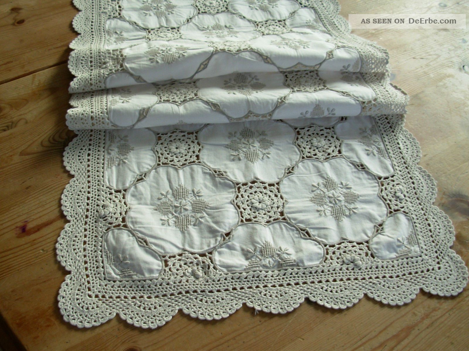 Tischdecke Mit Blumenstickerei – Hohl, Rot, 40x85 Cm, Für Hochzeiten & Feiern