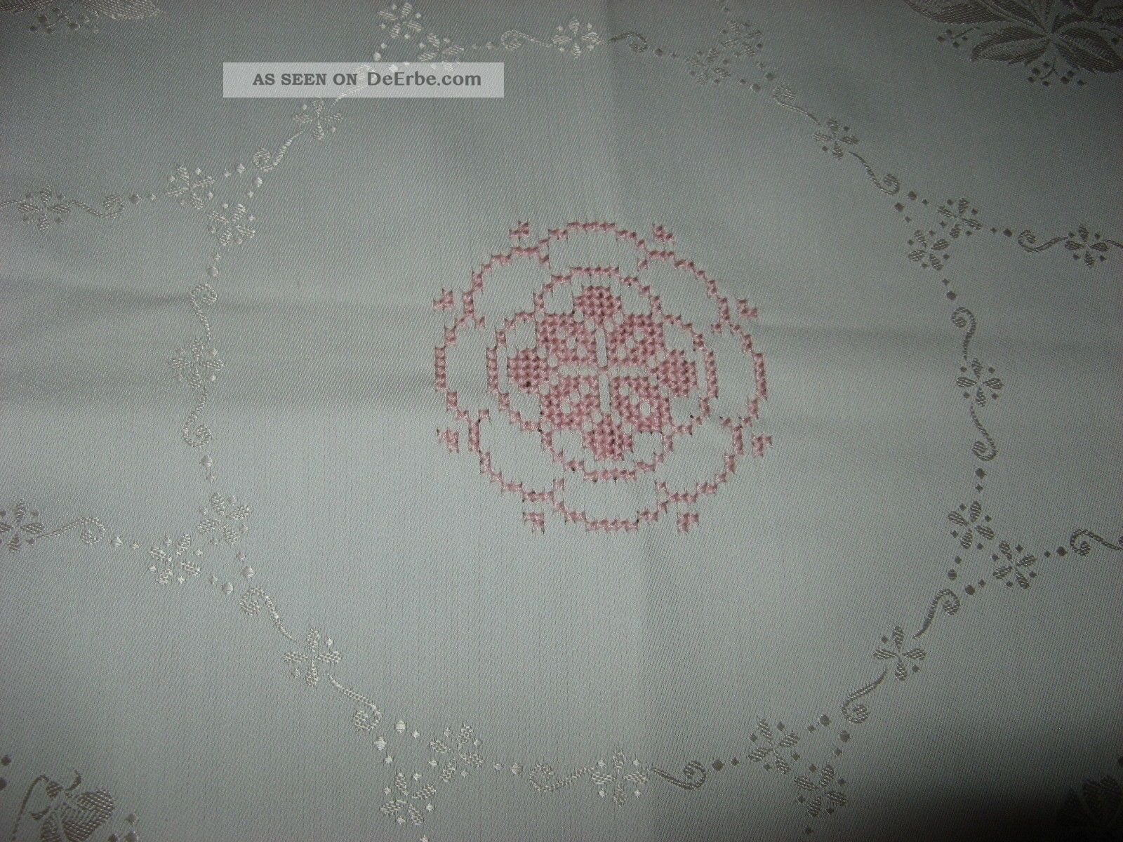 Schöne Tischdecke - Tafeltuch - Tischtuch - Damast - Handarbeit Schöne Tischdecke - Tafeltuch - Tischtuch - Damast - Handarbeit