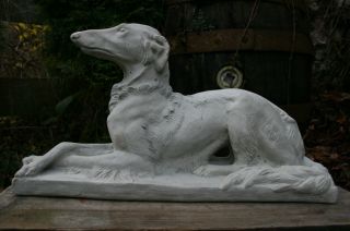 Windhund,  Barsoi; Saluki Klassische Skulptur,  Steinguss Weihnachts - Rabatt - Aktion Bild