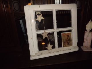 Antikes Fenster Shabby Chic Top Deko Weihnachten Vintage Bild