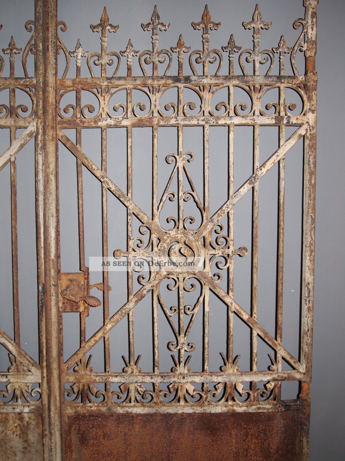 Doppeltor 176x220 Guss - Eisen - Tor Lilien Z. Aufarbeiten - Schön ...