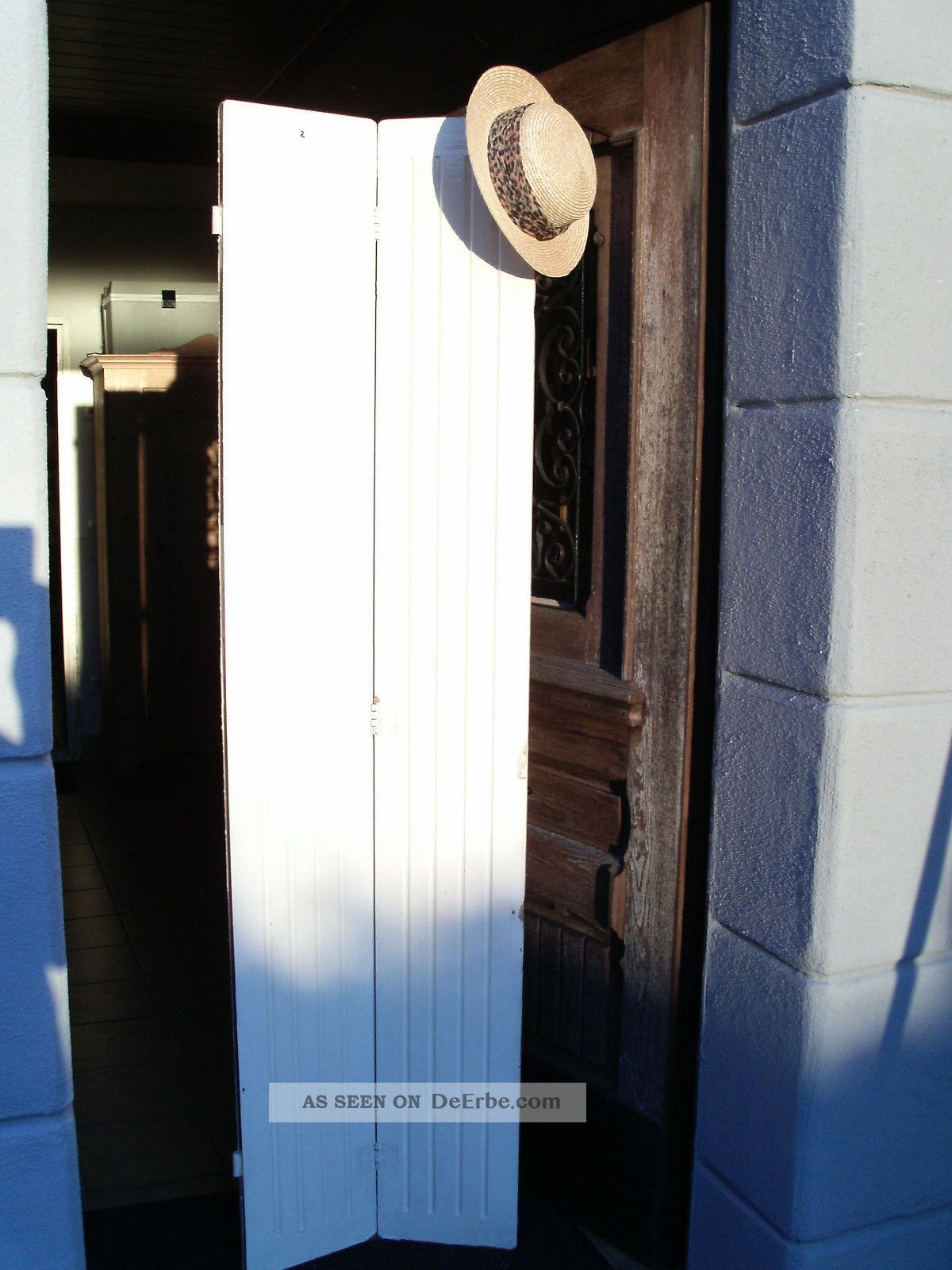Rarität: Fensterladen 2 Tlg.  Aus Abrißvilla 1895,  Höhe 190,  Breite 52,  Nr.  2,  Top Original, vor 1960 gefertigt Bild