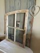 Antikes Fenster /halbbogenfenster.  Traumpatina.  Shabbychic. Original, vor 1960 gefertigt Bild 1