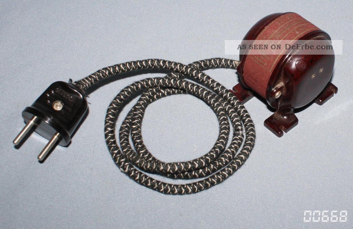 Historischer 6v Klingeltrafo Balekit Stoffkabel Alt 1900 Jugendstil Puppenstube Original, gefertigt vor 1970 Bild