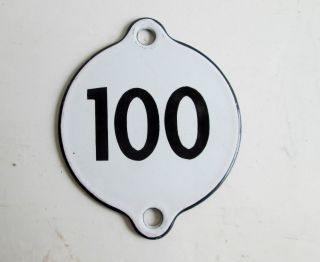 Hausnummer 100 Emaille Vermutlich Aus Frankreich Bild