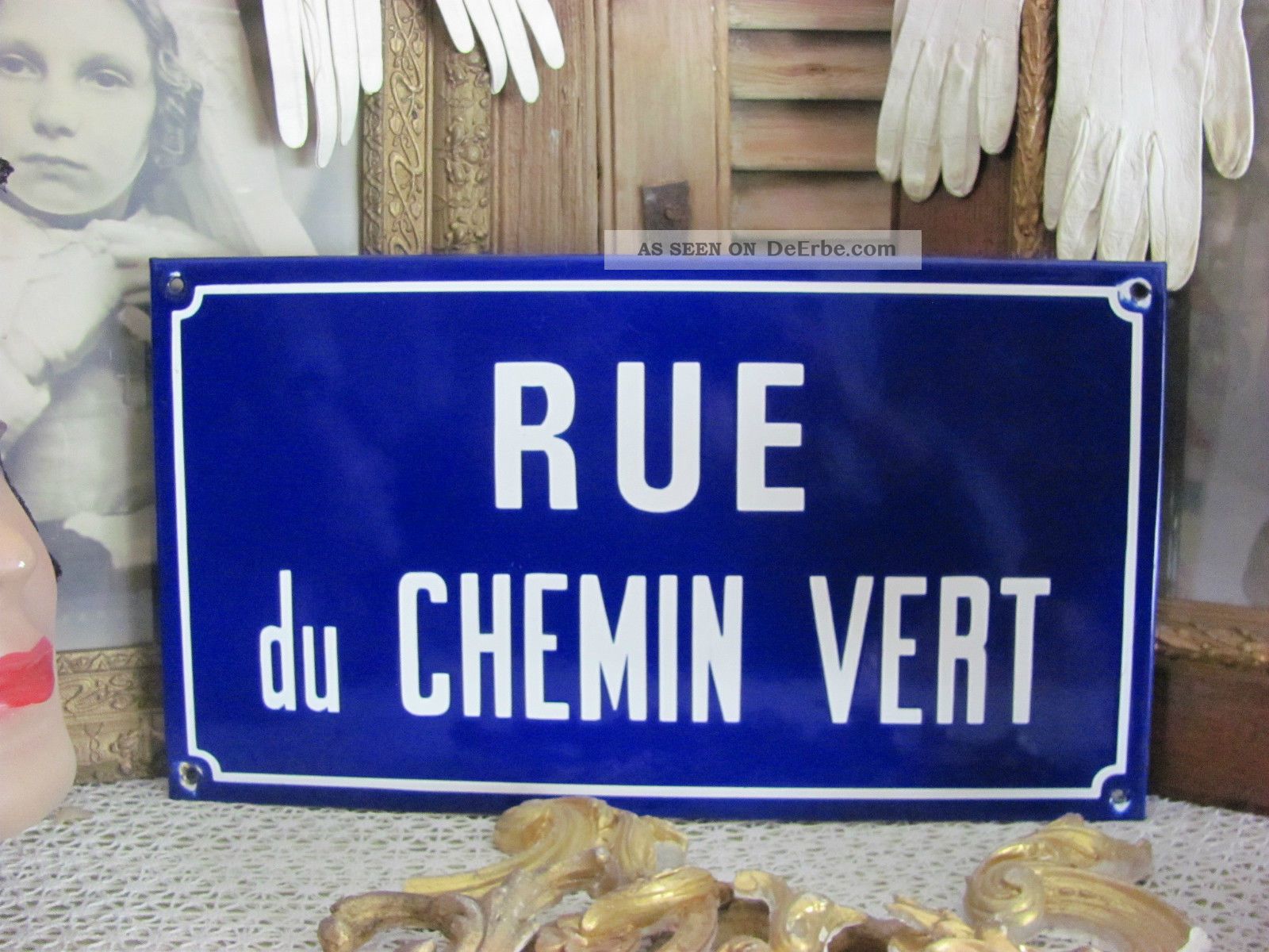 Lyon Vintage Metallschild 30x15cm - Französisches Retro Blechschild Für Bar & Wohnzimmer