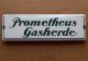 Prometheus Gasherde Dresden Makelloses Tür Emailschild Um 1930 Eisenwerke Meurer Original, vor 1960 gefertigt Bild 2