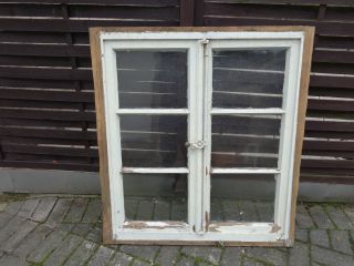 Historisches Sprossenfenster Aus Holz M.  Rahmen / Vintage/ Shabby Chic/ Unrest 4 Bild