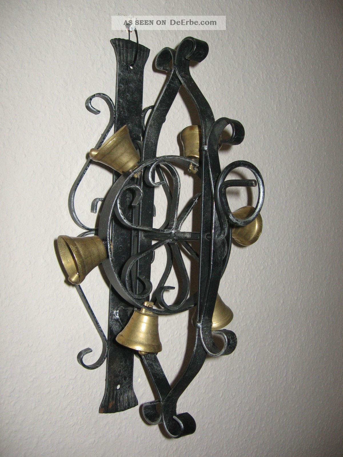 Glockenrad Türglocke Haustürglocke Wandglocke Glockenspiel Mit 6 Messingglocke Gefertigt nach 1945 Bild
