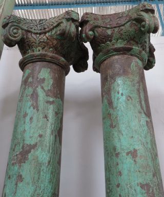 Alte Säule,  Bauelement Antik Aus Indien - 270 36 36 Cm Bild