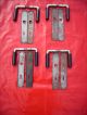 4 Türgriffe Bauhaus Mit Langschilder Alt /antik Mit Bakelitgriffen Original, vor 1960 gefertigt Bild 2