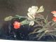 Schwarze Lackdose,  Rote,  Weiße Nelken,  Blüten Und Knospen 1920,  Elegant Holzarbeiten Bild 3