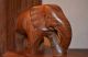 Alter Elefant Buchstütze Holz Handgechnitzt Ca 60 Jahre Alt Beidseitig Stellbar Holzarbeiten Bild 1