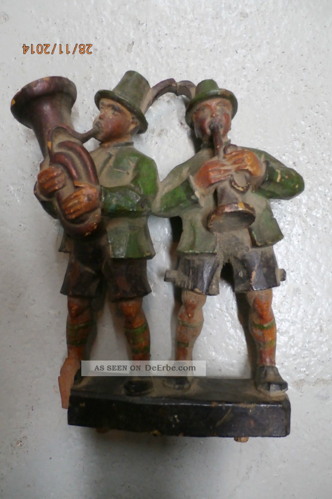 Krippenfigur,  Böhmische Krippenmusikanten,  Krippe,  Weihnachten,  Um 1900 Krippen & Krippenfiguren Bild