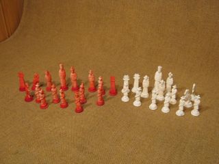Rarität Sehr Altes & Seltenes Schachspiel Aus China Aus Bein Bild