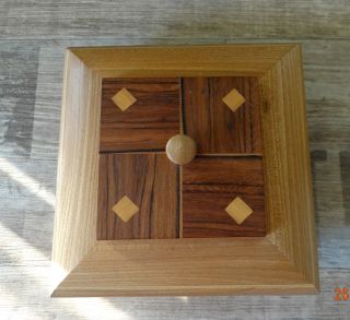 Unikat Schmuckdose,  Holzdose,  Deckel,  Massivholz,  Einzelstück Bild