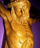 Antikes Kruzifix Herrgott Schnitzerei Jesus Am Kreuz Barock Corpus Eiche 80x45cm Skulpturen & Kruzifixe Bild 5