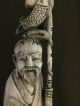 Wunderschöne Grosse Figur Beinarbeit Beinschnitzerei China 19.  Jhdt Asiatika: China Bild 2