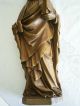 Alte Holzfigur Ca 43 Cm Geschnitzt Apostel Matthias Sign.  Josef Fink Köln 1897 Skulpturen & Kruzifixe Bild 3