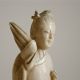 Kleine Skulptur • Weibliche Figur • Statuette • Bein Geschnitzt • Um 1900 Beinarbeiten Bild 4