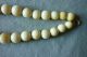 Altes Collier Halskette Rund Perlen 0,  8 Bis 1,  7cm Beinkette Um 1900 Länge 52cm Beinarbeiten Bild 5