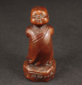 Kostbar Alte Handgeschnitzt Buddha Skulpturen,  Buchsbaum Holz,  Boxwood,  China Bild