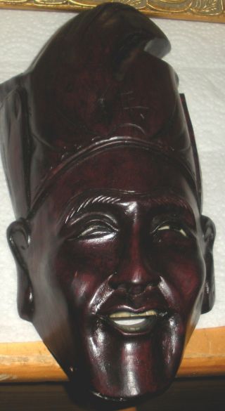Alte Chinesische Handgeschnitzte Holz - Maske Rosenholz Frauenmaske Bild