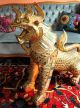 2 Wunderschöne Große Fo - Hunde,  Blattvergoldet (tempelwächter,  Wächterlöwen) Holzarbeiten Bild 1
