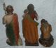Aus Haushaltsauflösung: Drei Alte Sakrale Holzfiguren Skulpturen & Kruzifixe Bild 2