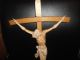 Jesus Christus Am Holzkreuz Kruzifix 60 Cm Oberammergauer Schnitzarbeit Skulpturen & Kruzifixe Bild 3
