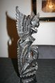 Tempel Götter Vishnu Garuda On Naga Holzfigur Buddha Schild Vogel Schildkröte Holzarbeiten Bild 3