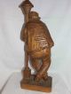 Alte Holz Figur - Der Zecher - Lindenholz Massiv Um 1900 Holzarbeiten Bild 2
