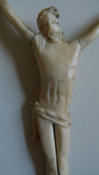 Alter Christus Aus Bein Um 1750,  Christ En Os,  Bone Bild
