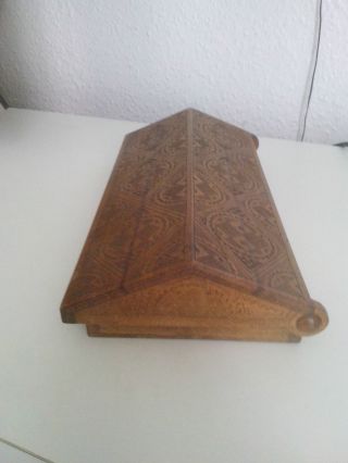 Alte Holz Dose - Schatulle - Kiste - Schachtel - Schmuckkästchen Kästchen Bild
