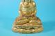 Antike Holzskulptur Mit Vergoldung,  Meditierender Buddha,  Burma,  Siam Um 1830 - 50 Holzarbeiten Bild 3